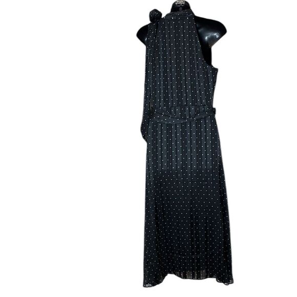 Sachin & Babi Anthropologie women’s 6 polka dot stripe halter midi dress FLAW - Picture 7 of 11